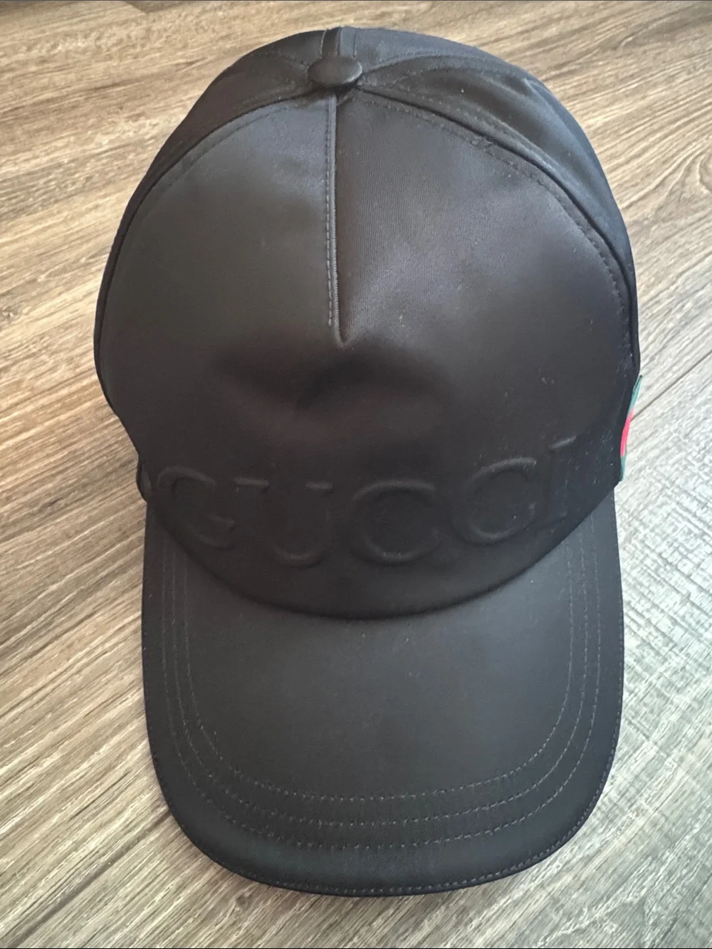 Gucci Logo Web Nylon Baseball Cap